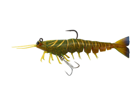 Irukandji Megaprawn Dtf 145 5.5" Pre-rigged Soft Plastic Lure [cl:camo]