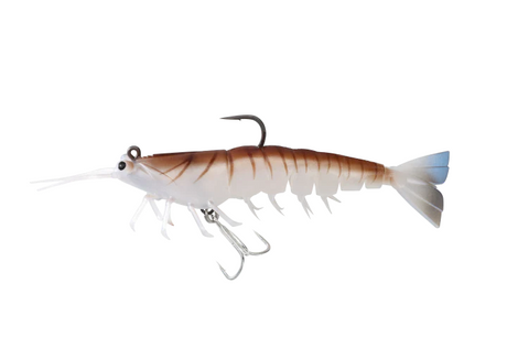 Irukandji Megaprawn Dtf 145 5.5" Pre-rigged Soft Plastic Lure [cl:blood N Bone]