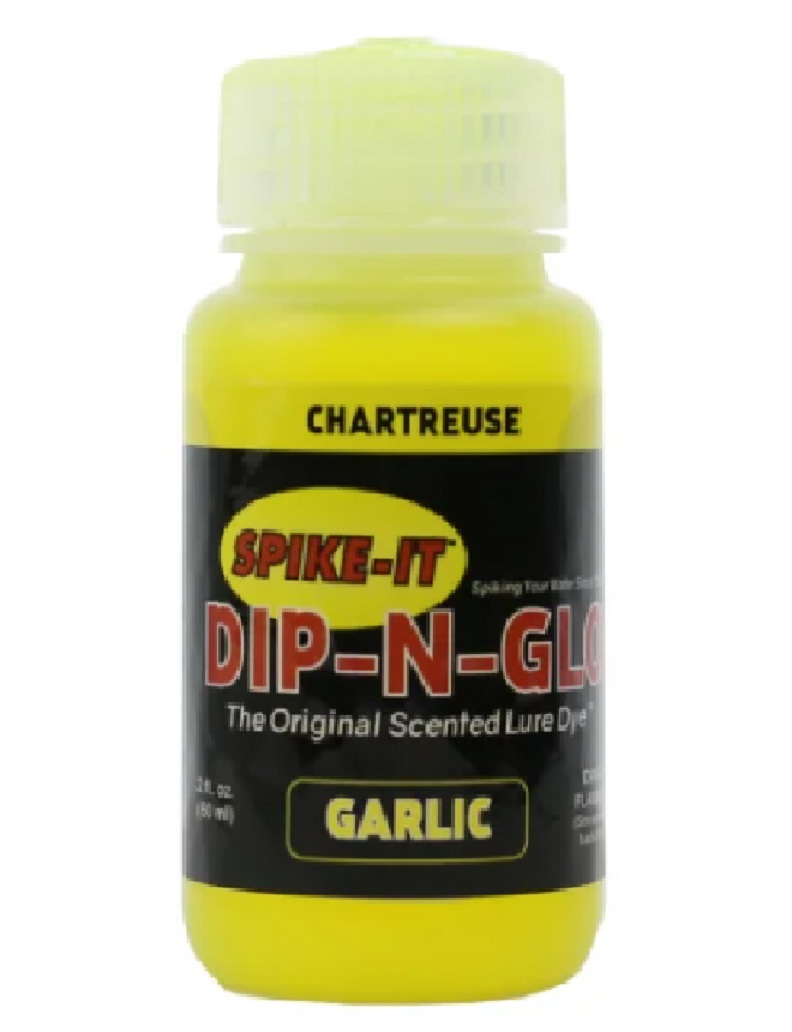 Spike It Dip-n-glo 60ml Garlic Fishing Scent [cl:chartreuse]