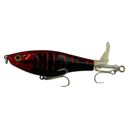 Profishent Mc Fizz 110mm 17g Floating Fizzer Stickbait Lure [cl:metallic Black Red]