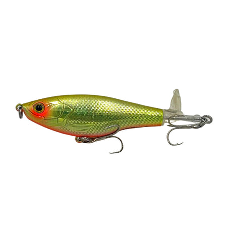 Profishent Mc Fizz 110mm 17g Floating Fizzer Stickbait Lure [cl:gold Orange Olive]