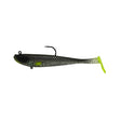 Profishent Vixen Shad 180mm 69g Soft Plastic Swimbait Lure [cl:black Silver Chartreuse]