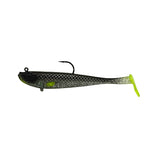 Profishent Vixen Shad 180mm 69g Soft Plastic Swimbait Lure [cl:black Silver Chartreuse]