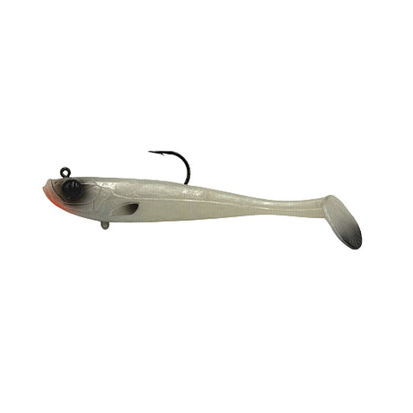 Profishent Vixen Shad 180mm 69g Soft Plastic Swimbait Lure [cl:pearl White Black]