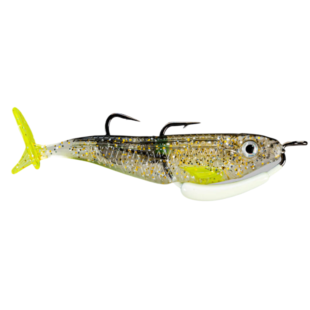 My Lure Box Jack Burner 85mm Pre-rigged Soft Plastic Swimbait Lure [cl:bright Eyes]