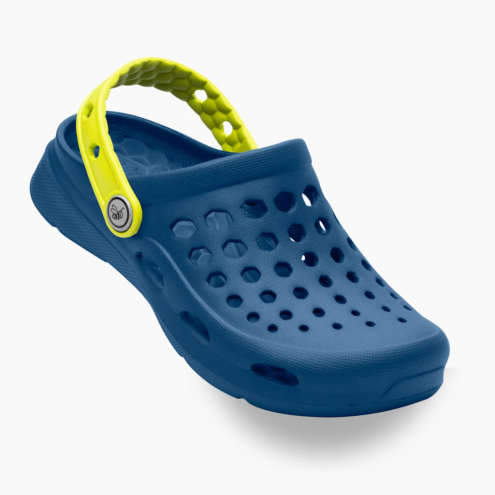 Joybees Kids Active Clog Navy/citrus [sz:c10/11]