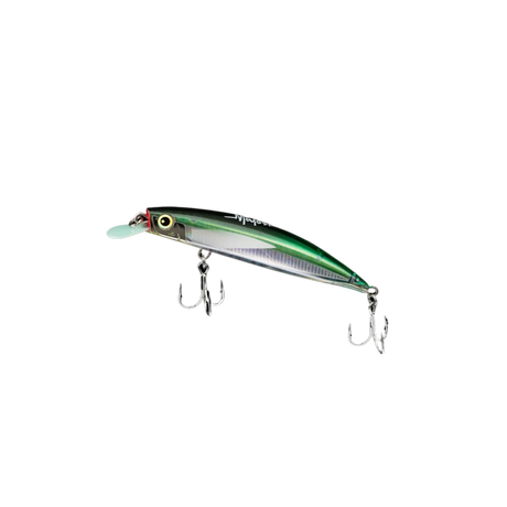 Malosi Staple Hero 100f 100mm 15g Floating Minnow Hard Body Lure [cl:emerald]