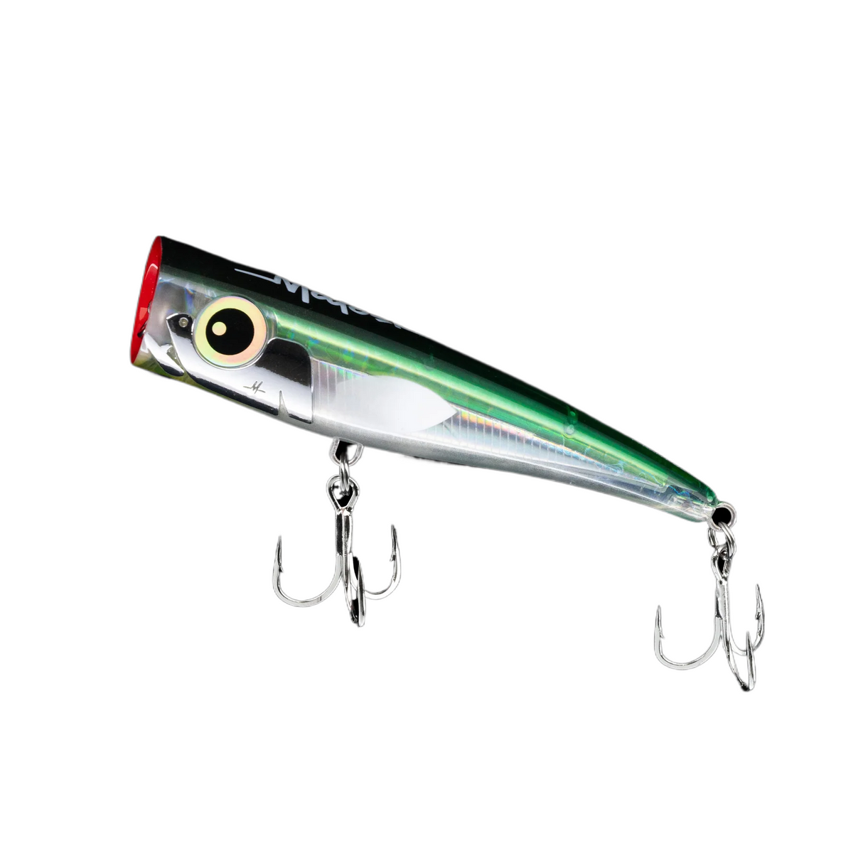 Malosi Staple Tyrant 180p 180mm 135g Floating Surface Popper Lure [cl:emerald]
