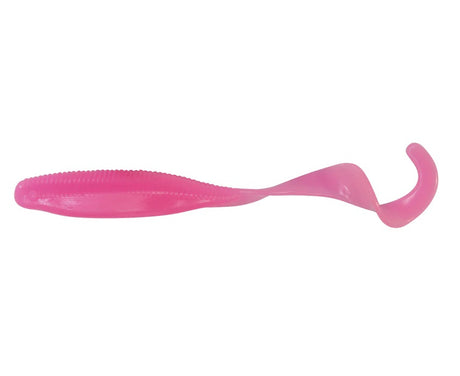 Zman Streakz Curly Tailz 7" Soft Plastic Lure [cl:pink Glow]