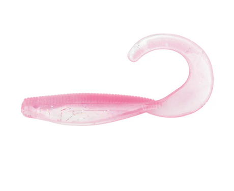 Zman Streakz Curly Tailz 4" Soft Plastic Lure [cl:cotton Candy]