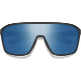 Smith Boomtown Polarised Sunglasses (matte Black Chromapop Blue Mirror)