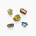 Joybees Popinz Charms 5pk [cl:summa Time]