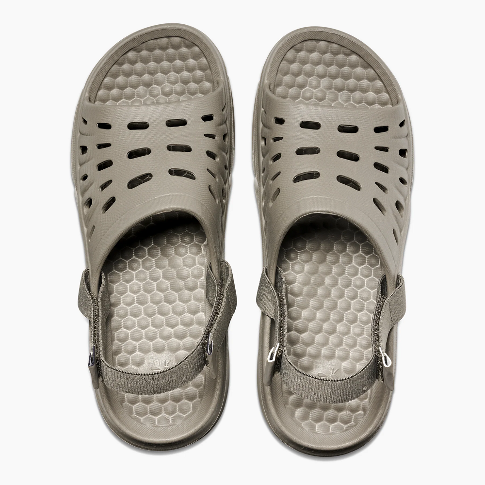 Joybees Adults Trekking Slide Grey Green [sz:m10]