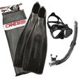 Cressi Pro Star Mask, Snorkel And Fins Set > [sz:43-44 (us-10/11)]