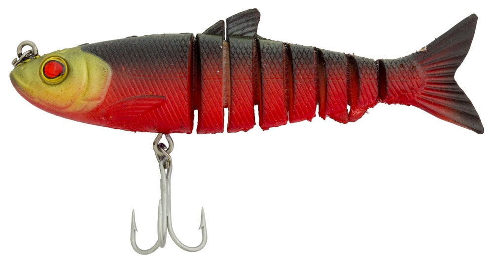Zerek Live Mullet 4.5'' 23g Soft Plastic Swimbait Lure [cl:red Devil]
