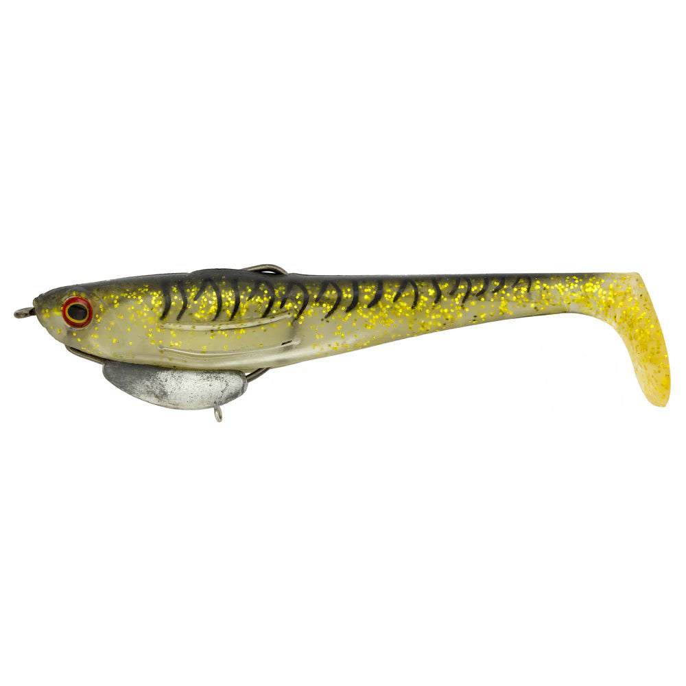 Zerek Flat Shad Pro 3.5" Soft Plastic Lure ><^ [cl:dark Ale]