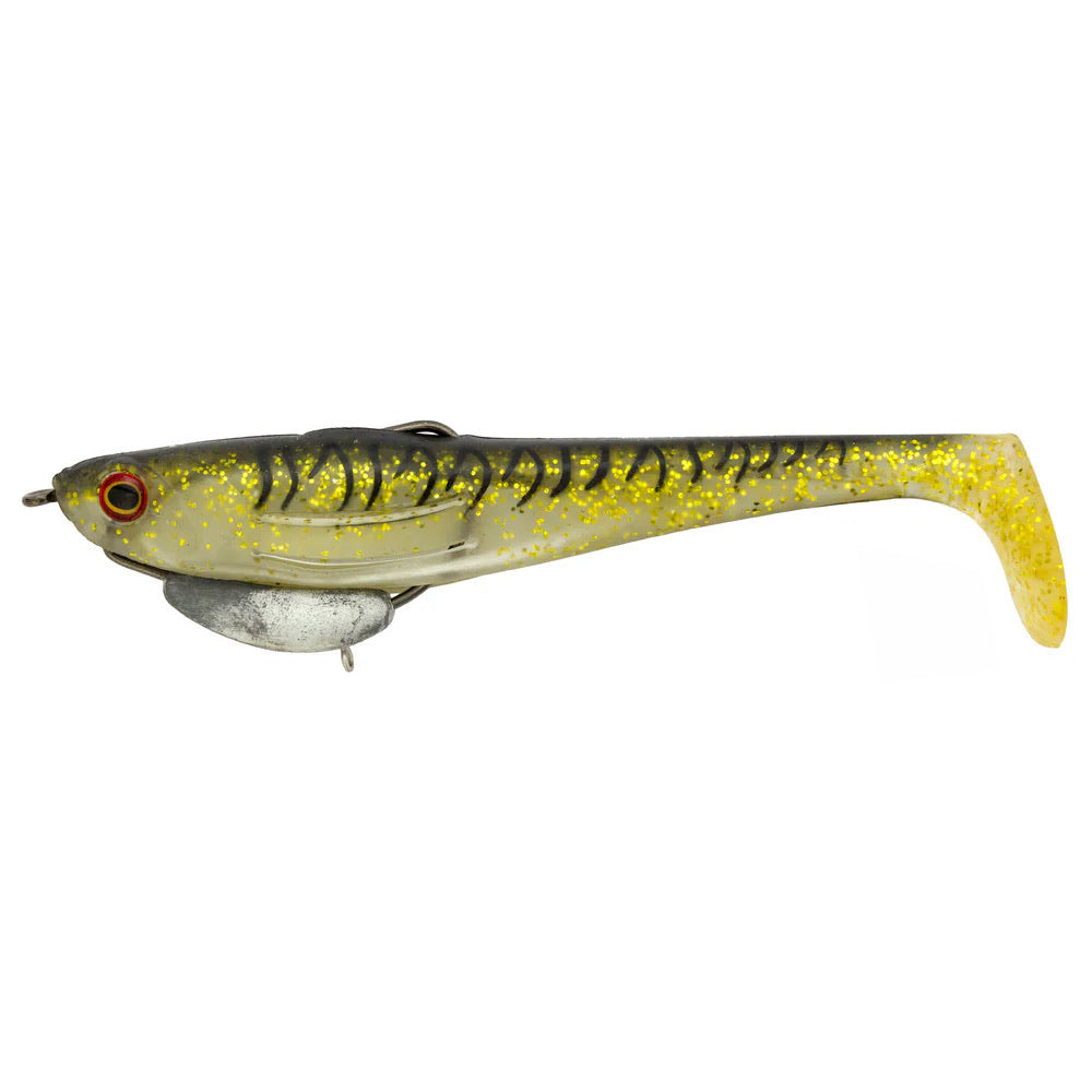 Zerek Flat Shad Pro 4.5" Soft Plastic Lure ><^ [cl:dark Ale]