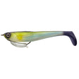 Zerek Flat Shad Pro 4.5" Soft Plastic Lure ><^ [cl:absinthe Black]
