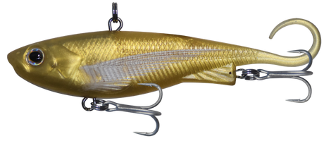 Zerek Fish Trap 95mm 23g Soft Vibe Lure [cl:golden White Fin]