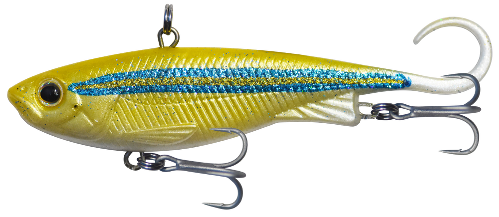 Zerek Fish Trap 110mm 30g Soft Vibe Lure [cl:metallic Fusilier]