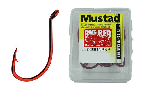 Mustad Big Red Bulk Hooks [sz:3/0 - 25pk]
