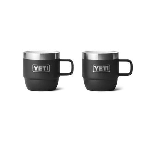 Yeti Rambler 6oz (177ml) Stackable Mugs 2pk [cl:black]