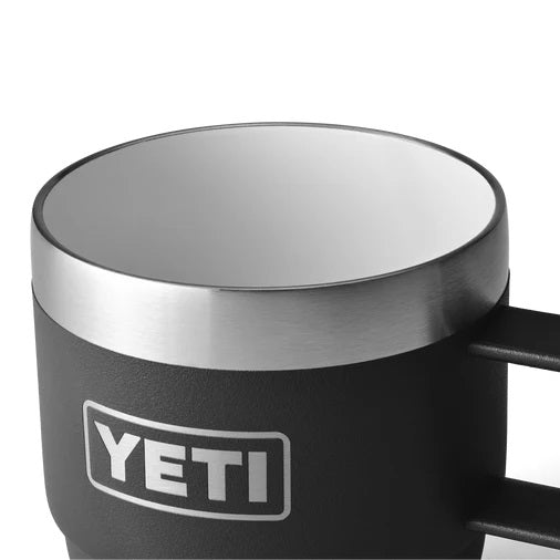 Yeti Rambler 6oz (177ml) Stackable Mugs 2pk [cl:black]