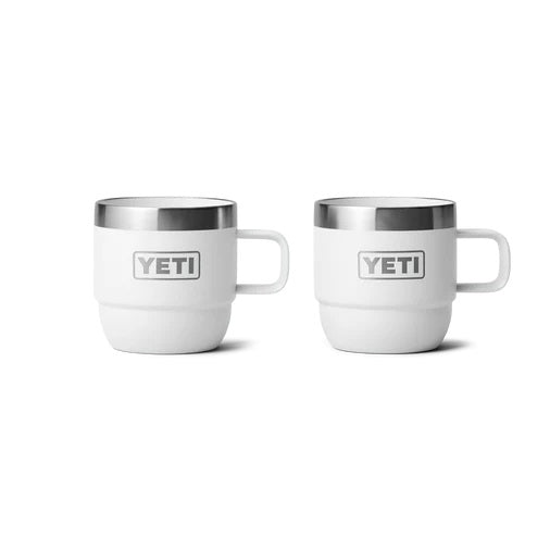 Yeti Rambler 6oz (177ml) Stackable Mugs 2pk [cl:white]