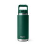 Yeti Rambler 26oz (760ml) Straw Bottle [cl:black Forest Green]