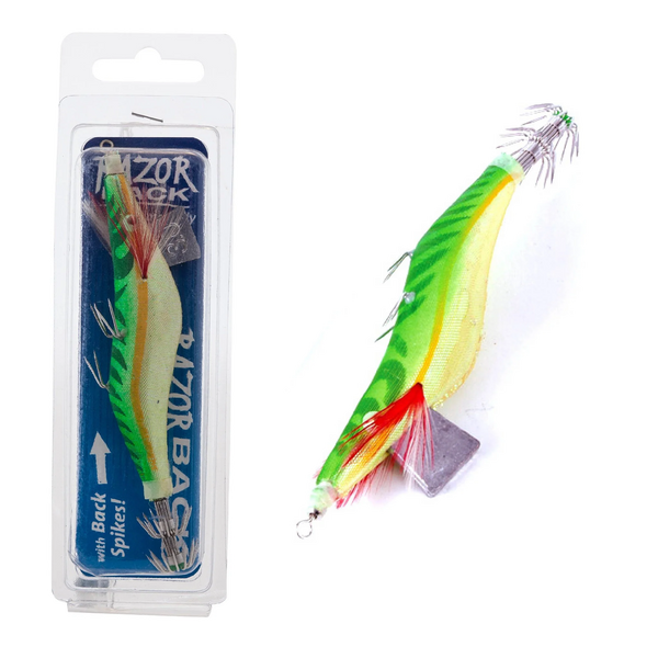Jarvis Walker Razorback Lumo Belly 3.0 Squid Jig Lure >^ – Fisho's