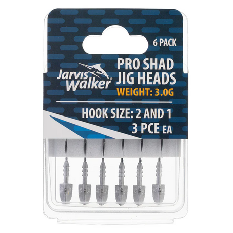 Jarvis Walker Pro Shad Jigheads ><^ [w & Sz:3.0g - 2 & 1]