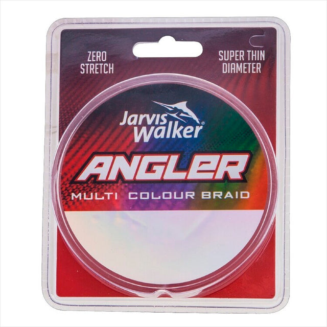 Jarvis Walker Angler Braided Fishing Line Multi Colour >< [sz:300yd 30lb]
