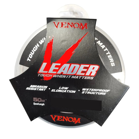 Venom V-leader Monofilament Fishing Leader [sz:50m - 30lb]