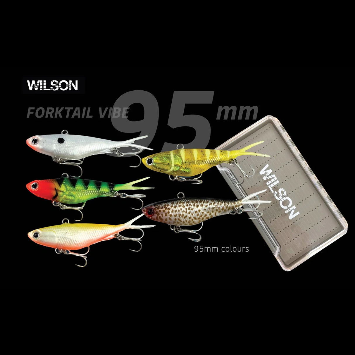 Wilson Forktail Vibe Kit With Vibe Tray [sz:95mm - 21g - 5pk]