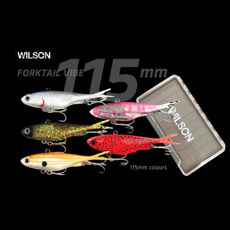 Wilson Forktail Vibe Kit With Vibe Tray [sz:115mm - 37g - 5pk]
