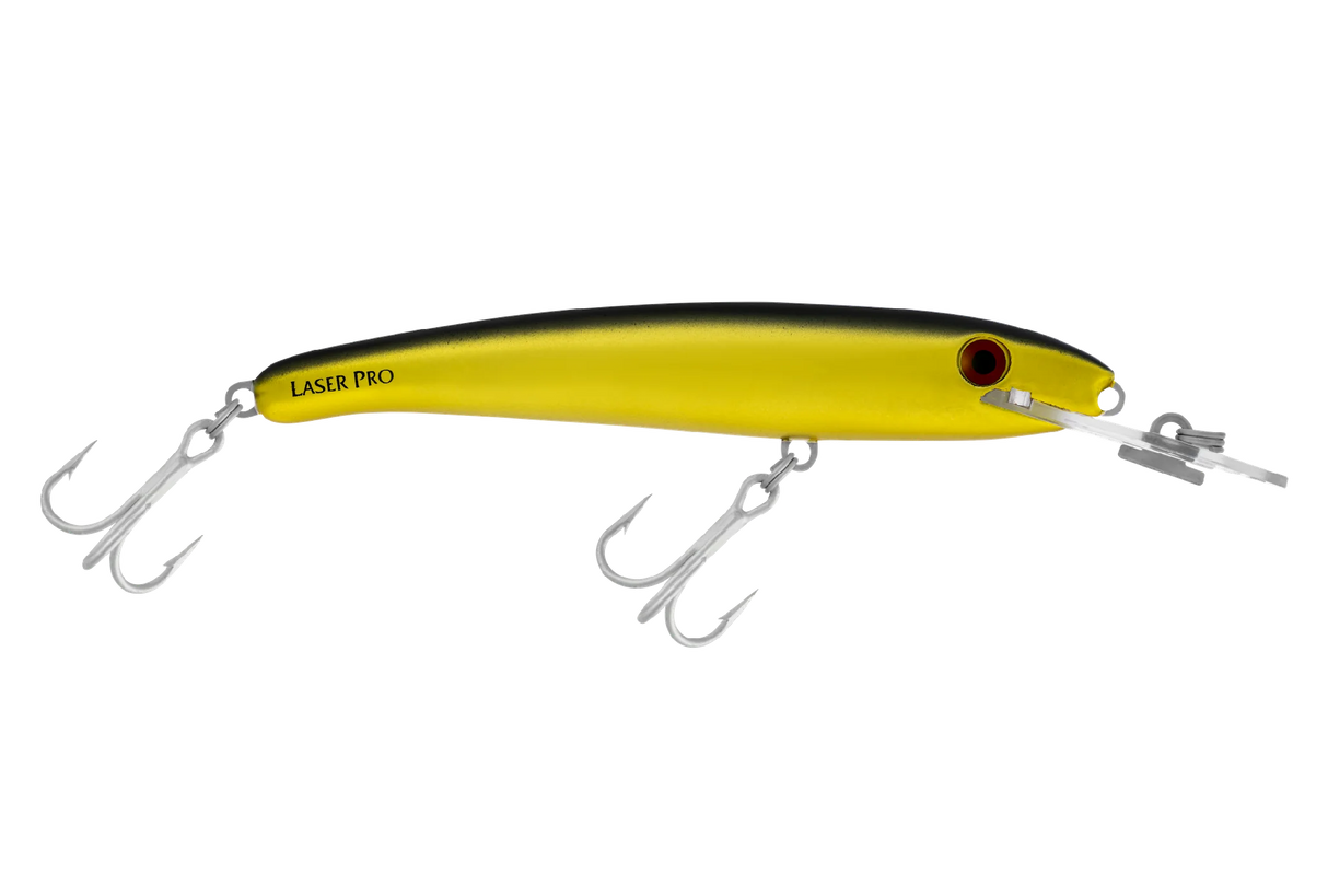 Halco Laser Pro 120mm 20g Shallow Diver Hard Body Lure [cl:chrome Black & Gold]