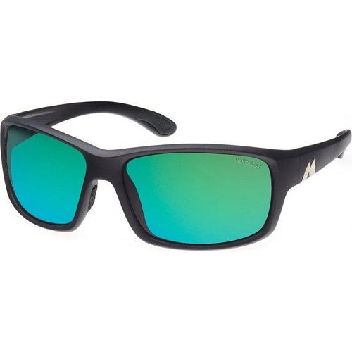 Mako Rekar Mako Edge Polarised Sunglasses G2h5 (rose Lens Green Mirror Matt Black ...