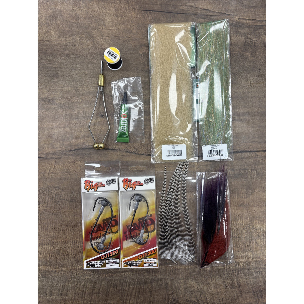 Todd Barra Jig Fly Kit [cl:tan/camo]