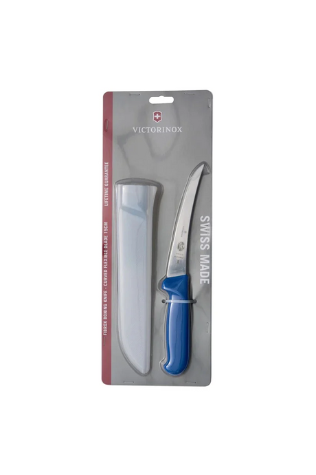 Victorinox Fibrox 15cm Curved Stiff Blade Boning Knife With Sheath 