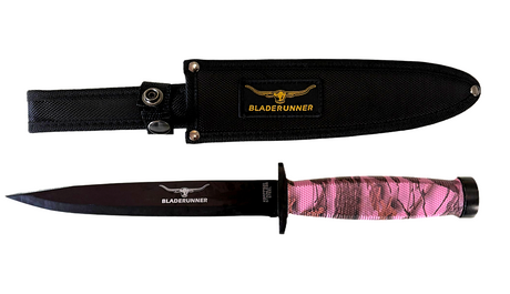 Bladerunner 20cm Pigsticker Pink Camo With Safety Guard & Sheath