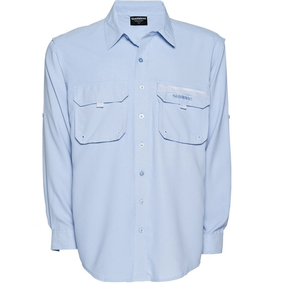Shimano Vented Shirt Skyway Blue [sz:l]