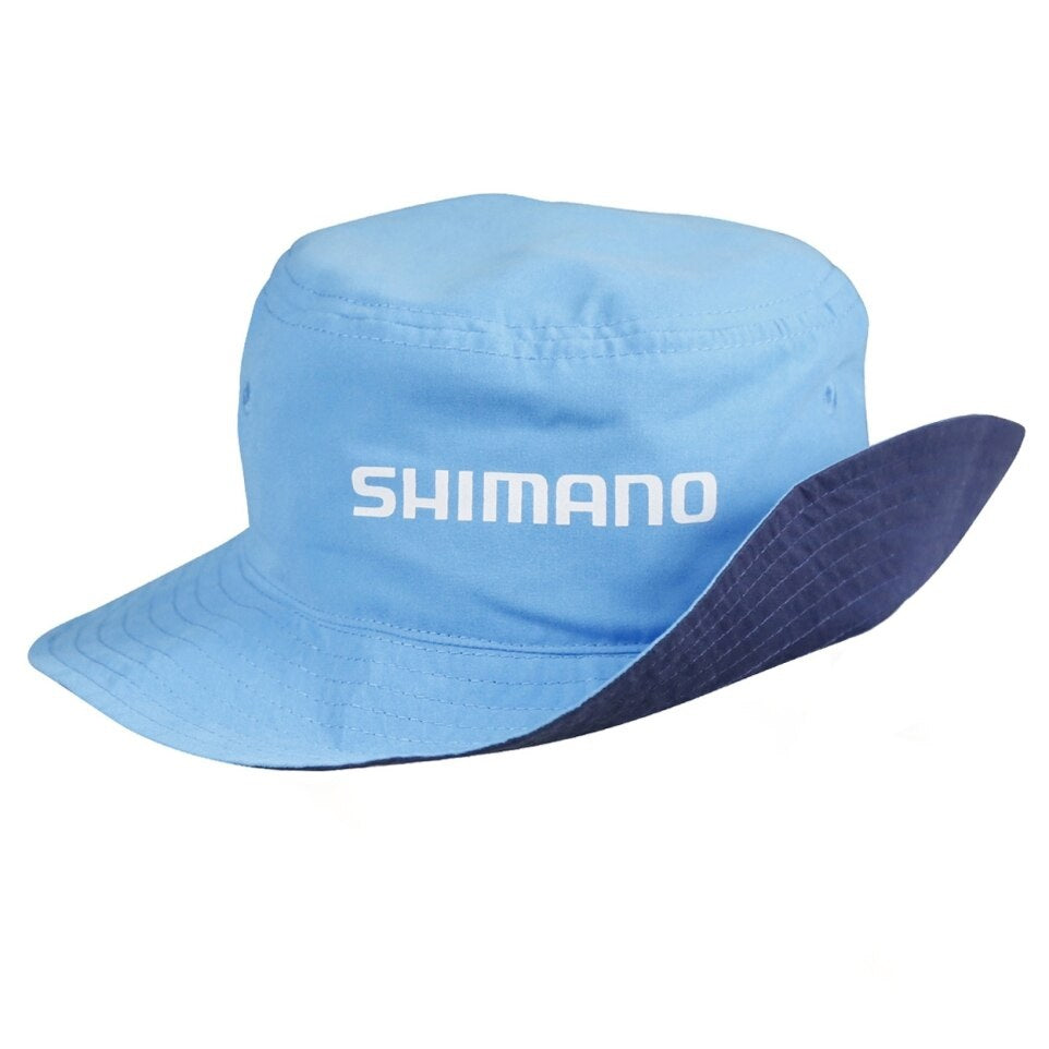 Shimano Hat Kids Reversible Bucket Cyan navy Fisho s Tackle World