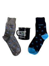 Shimano Enamel Mug + 2 Pairs Dress Socks Sz 9-11