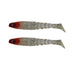 Akame Guppy 120mm Soft Plastic Lure Unrigged 2 Pack [cl:red Head]