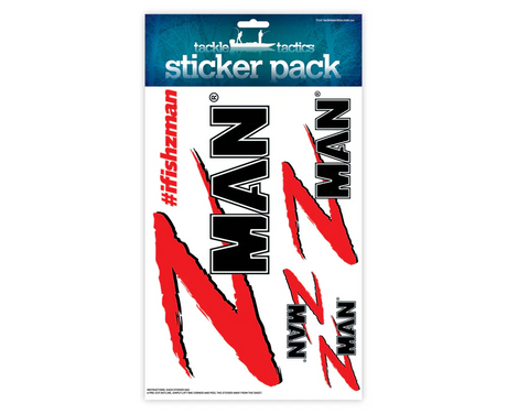 Tackle Tactics Sticker Pack A4 - Zman