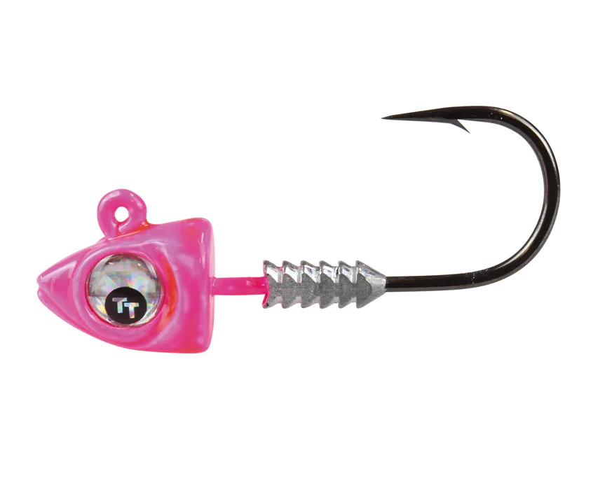Tt Big Eyez Jighead [w & Sz & C:1/2oz - 5/0 - Pink/silver]