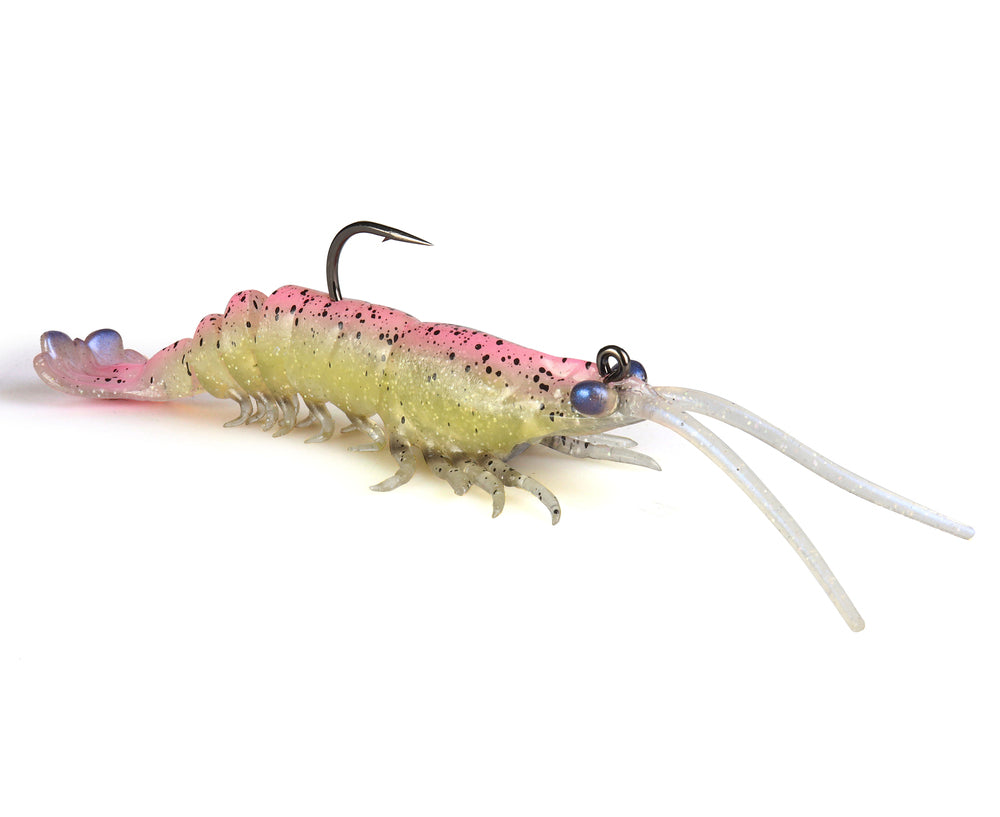 Zman Prawnz Elite 3.5" Pre-rigged Soft Plastic Lure [cl:laguna Shrimp]