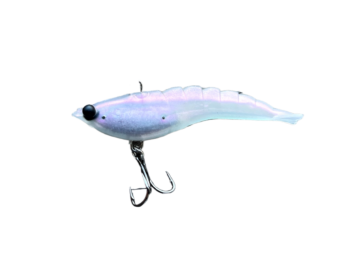 Mmd Soft Prawn 70mm 9g Soft Vibe Lure ^ [cl:pearl]