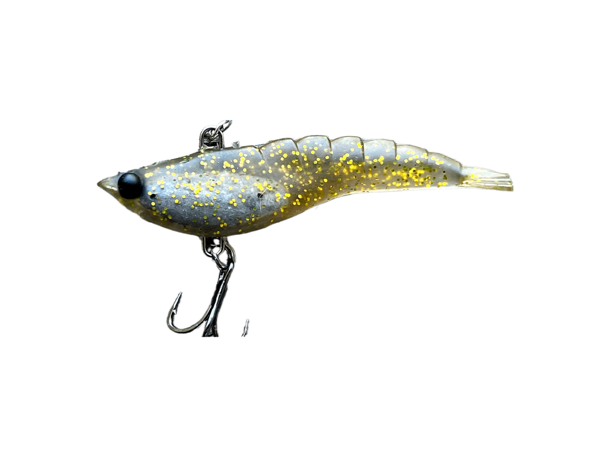 Mmd Soft Prawn 70mm 9g Soft Vibe Lure ^ [cl:gold]