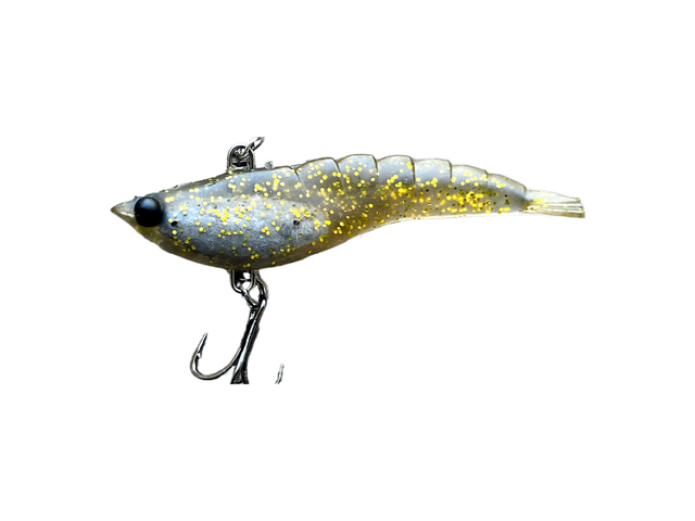 Mmd Soft Prawn 70mm 9g Soft Vibe Lure ^ [cl:gold]